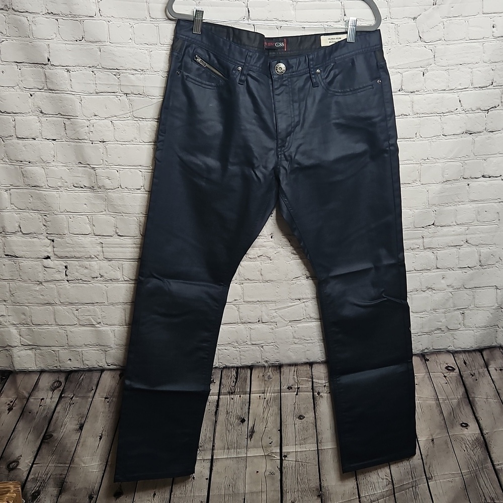 Guess Jeans McCrae Fit Mens Black Blue 36x30